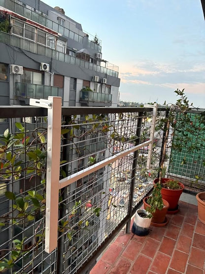 Tendedero Para Ropa Rebatible De Balcón Höllsen Aluminio