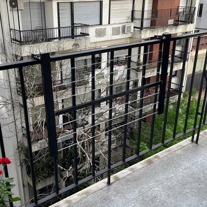 Tendedero Para Ropa Rebatible De Balcón Höllsen Aluminio