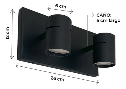 Aplique De Techo Y Pared Höllsen Con 2 Luces