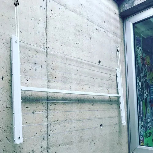 Tendedero Rebatible Pared Höllsen Aluminio Intemperie