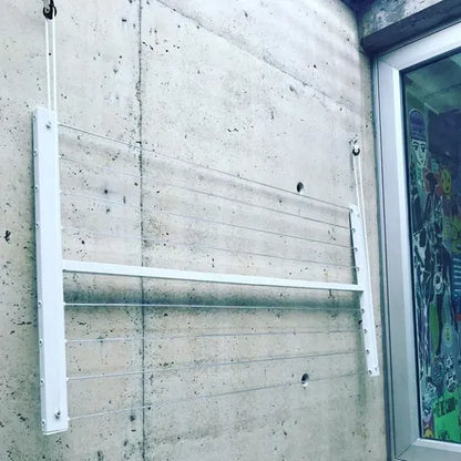Tendedero Rebatible Pared Höllsen Aluminio Intemperie