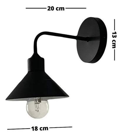 Lámpara Galponera Höllsen Con Aplique De Pared