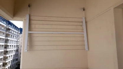 Tendedero Rebatible Pared Höllsen Aluminio Intemperie