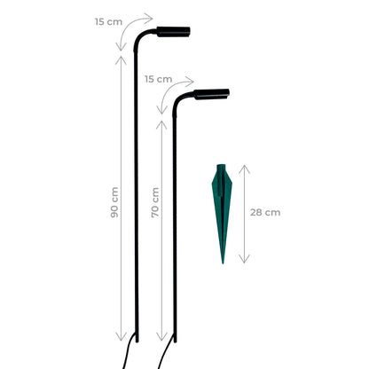 Jabalina Estaca Exterior - Incluye Luz Led